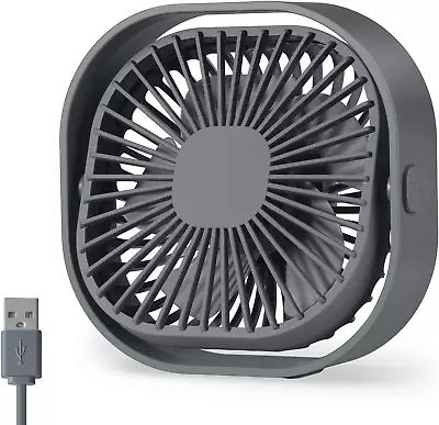 Desk Fan USB Fans Small Desktop Table Fan Cooling Mini Quiet Fan For Bedroom Hom • £19.25