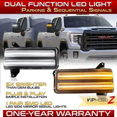 Sequential LED Side View Mirror Turn Signal Light For 2020-2023 Silverado Sierra • $59.95