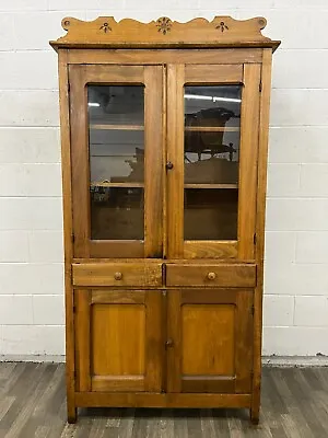 Antique Primitive Early American Jelly Cupboard Pie Safe Cupboard Cabinet • $1495