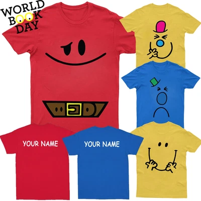 £9.99 • Buy Book Day Personalised Kids T-Shirt Funny Fancy Dress Strong Happy Boys Girls Tee