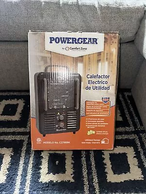 Comfort Zone 1500-Watt Portable Heater Milk House Style Fan Electric CZ798BK • $55