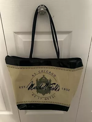 RARE Marshall Fields Vintage Tote Bag With Signature Logo And The Great Clock • $24.99
