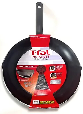T-fal Initiatives 12  Non-Stick Fry Pan - 2 Pouring Spouts - Thermo Spot - NEW • $49.95
