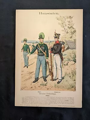 Uniformenkunde By Richard Knotel:  Bande III No.16 - Hanseaten 1815 • $8.95