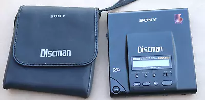 Rare Vintage Sony Discman Model D-303 Compact Disc Cd Player Carrying Case • $145
