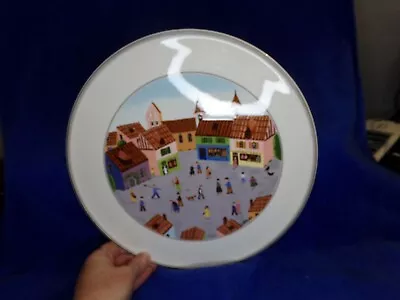 Villeroy  & Boch Design Naif Cake Plate Flat Laplau Round French Poultry • $20.99