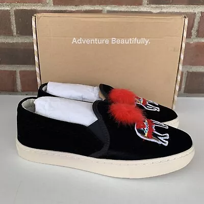 Soludos Velvet Show Pony Sneakers Slip On Flats Loafers Women’s US 6.5 M NEW • $26.95