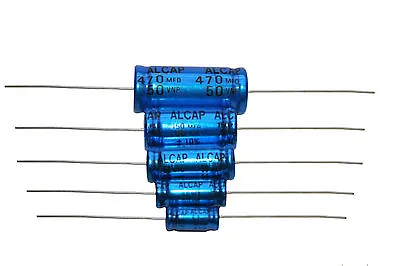 Bipolar Capacitor Alcap 50v-150v 1uf-470uf Sold In Pairs Speaker Crossover Caps • £4.20