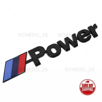 BMW M-Power Sport Logo Emblem Replace Badge Car Lid M Performance Gloss Black • $12.99