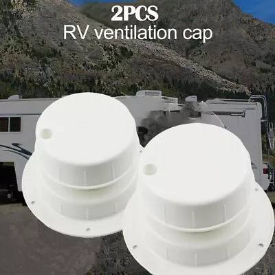 2pcs Mushroom Roof Air Vent Ventilation Cap Motorhome Caravan Campervan - White • £20.15