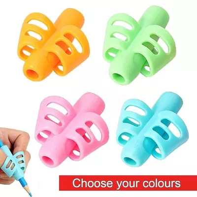 4PC Pencil Grips For Children’s Handwriting Pencil Holder For Kids Ergonomic • £3.99