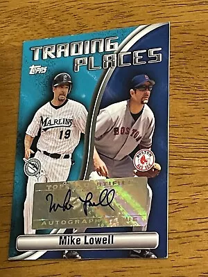 Mike Lowell 2006 Topps Trading Places Auto Autograph • $49.99