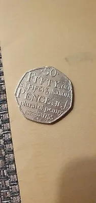 50p Fifty Pence Coin Johnson's Dictionary 1755  Plural Of Penny 2005  • £1