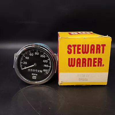 Vintage Stewart Warner 0-160 MPH Speedometer D-550-BP NOS IOB • $180