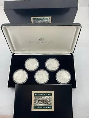 1995 Colonial Australia RAM Sterling Silver  Masterpieces In Silver Set 5 Oz's • $225