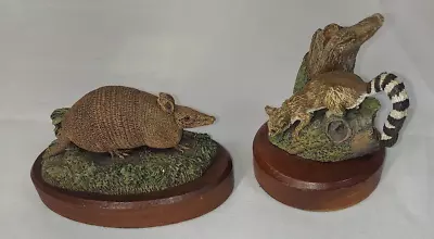 $19.99 • Buy 2 Hamilton Collection Audubon Bronzes Lemur & Armadillo By Deaton 1977