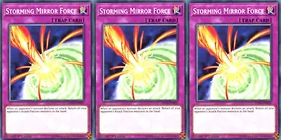 Storming Mirror Force LEDD-ENB22 / SDCL X 3 Common 1st Mint YUGIOH • $6.99