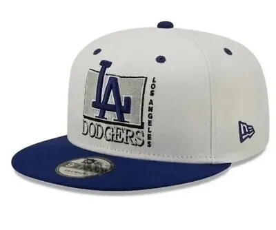 New Era LA Dodgers MLB Logo White 9FIFTY Snapback Cap Hat Size S/M AUTHENTIC  • £19.99