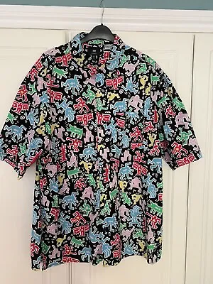 Keith Haring H&M Short Sleeve Shirt Size L • £35