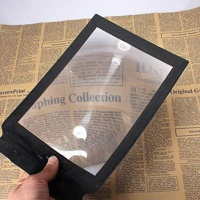 A4 Full Page Magnifier Sheet Magnifying Glass Reading Aid Lens 3X Big • £3.95