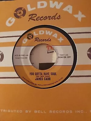 JAMES CARR - YOU GOTTA HAVE SOUL  FIRST TIME ON 45  NORTHERN SOUL Gold Wax Mint • £19