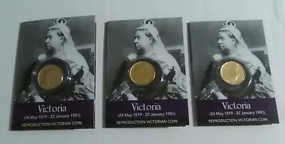 Queen Victoria Coin Packs - Set Of 3 - Gold Sovereigns • £19.99
