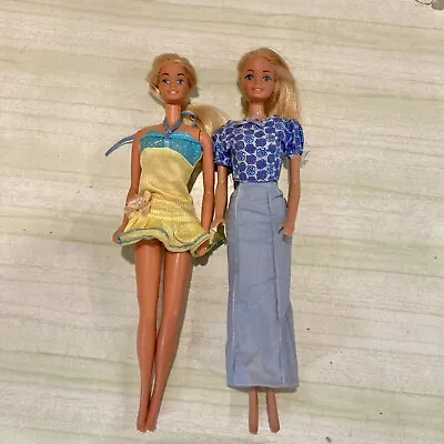 2 X Vintage Mattel Barbie Dolls Clothes Fashion Retro Toys • $38