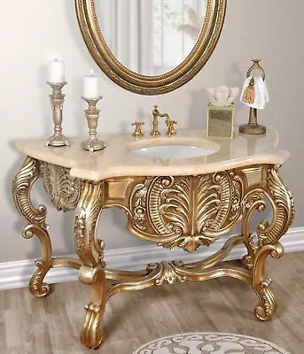 Platine Carved Marble Top Vanity Sink • $2654.50