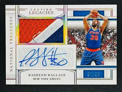 2020-21 Panini Immaculate RASHEED WALLACE  Lasting Legacies Patch Auto 24/25#Z • $9.50