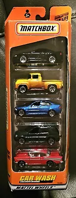 BOXED Matchbox Car 5 Pack Gift Set 1999 #96488 CAR WASH - NEW In Box • $10