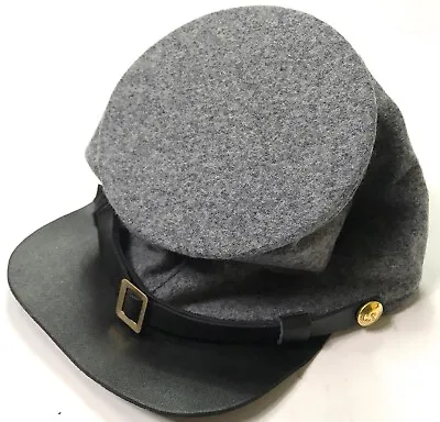 Civil War Csa Confederate Grey Wool Forage Bummer Cap Hat-xlarge • $25.56