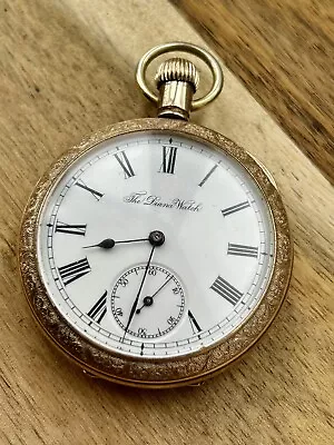 Victorian 9ct Rolled Gold American 7 Jewels Antique Pocket Watch The Diana Watch • £199.95