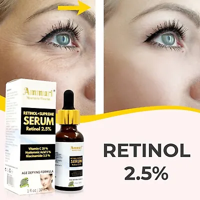 £14.99 • Buy Retinol 2.5% Serum Vitamin C 20% Hyaluronic Acid 5% Niacinamide 3.5% Anti Aging