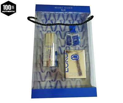 Marc Ecko Blue 2 PC Gift Set For Men- 0.5 Oz EDT Spray+2.6 Oz Deodorant • $21.99