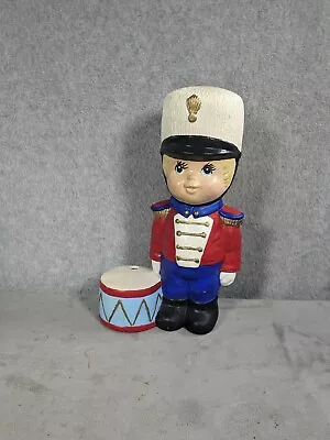 Vintage Little Soldier Drummer Boy Standing With Drum Christmas Home Decor 11   • $22.98