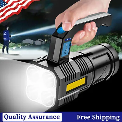 2200000LM LED Flashlight USB Rechargeable Work Torch Super Bright Tactical Lamp • $8.79