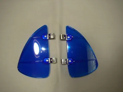 Vintage Style Blue Plastic Transparent Breezies Wing Window Air Wind Deflector • $19.99