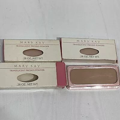 Lot Of 3 Vintage Mary Kay Translucent Pressed Powder Sheer Ivory 0036 • $31.20