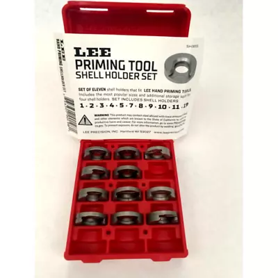 Lee Priming Tool Shellholder Pack Of 11 Popular Sizes 90198 New • $28.62