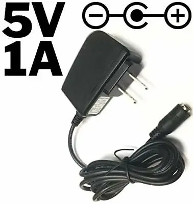 5 Volt DC 1 Amp Power Adapter With 5.5mm X 2.1mm Female Plug Center Positive • $7.99