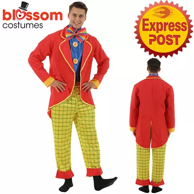 EY130 Colourful Circus Funny Clown Jester Joker Birthday Party Halloween Costume • $34.68