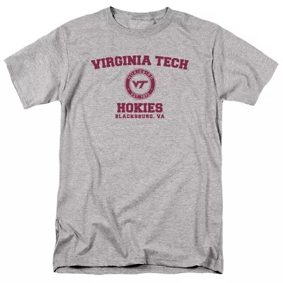 Virginia Tech Adult T-Shirt Circle Logo Athletic Heather S-5XL • $23.99