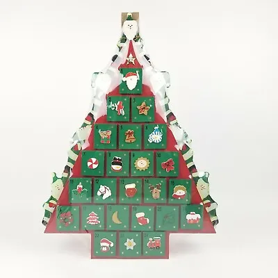 Villeroy & Boch Wooden Advent Calendar Tree New HTF Large 22.5  • $90