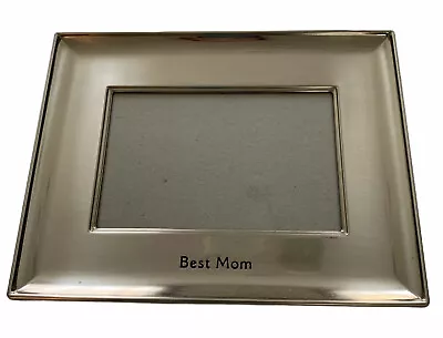 Silvertone Picture Frame  Best Mom  For 5.5 X 3.5  Photo Tabletop Freestanding • $11.90