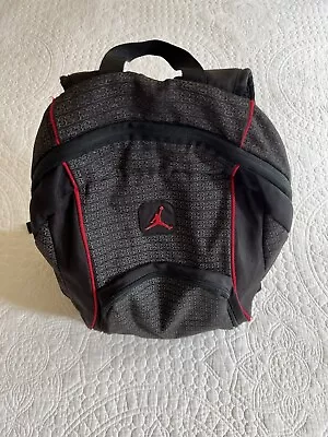Michael Jordan Backpack Jumpman  23 Print Black Red Used • $20