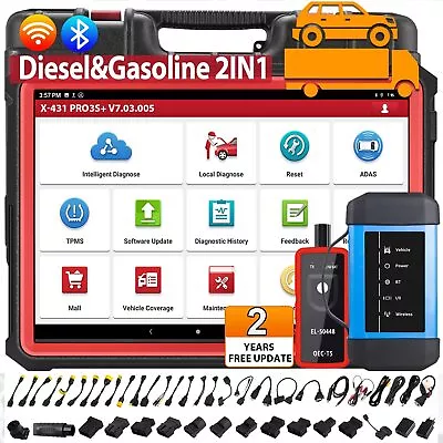 LAUNCH X431 PRO3S+HDIII Diesel & Gasoline Bidirectional Diagnostic Scanner Tool • $1445