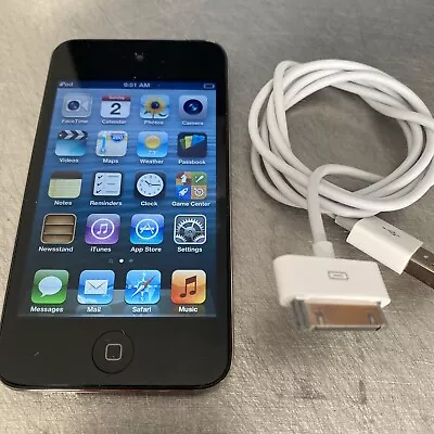 Apple IPod Touch 4th Generation 32gb Black. Replaced Battery. Nice Cond • $48.70