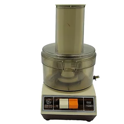 Vintage 70’s GE General Electric D1-4200 Food Processor With Blades • $22.99