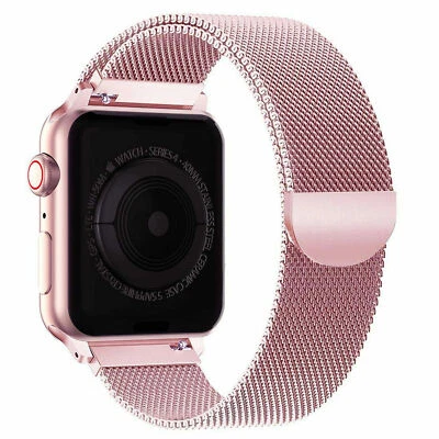$14.34 • Buy For Apple Watch Strap 7 6 SE 5 4 3 38/40/42/44mm Magnetic Milanese Loop Band
