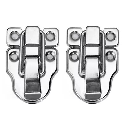 2PCS Jewelry Chest Cabinet Suitcase Case Trunk Toggle Hasp Latch Clasp Clip • $12.81